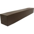 Ekena Millwork Sandblasted Faux Wood Fireplace Mantel, Burnished Mahogany, 4"H x 4"D x 48"W MANUSD04X04X48BM